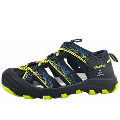 Richter Sandale in 9902 black/neon yellow