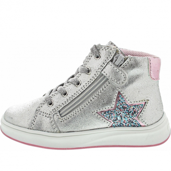 Richter Sneaker high in silver/candy/planet
