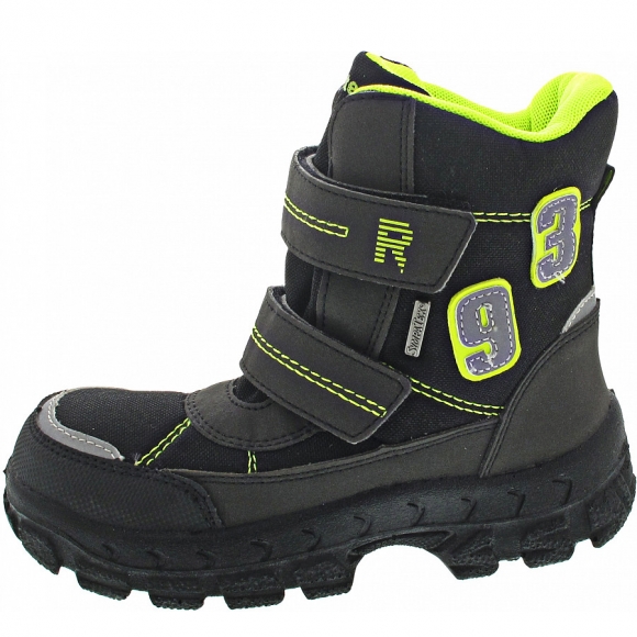 Richter Klettstiefel in black-neon yellow