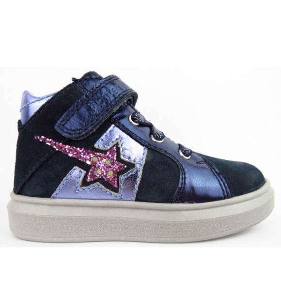 Richter Velour Sneaker high in MARINE/OCEA/AME/VIOL