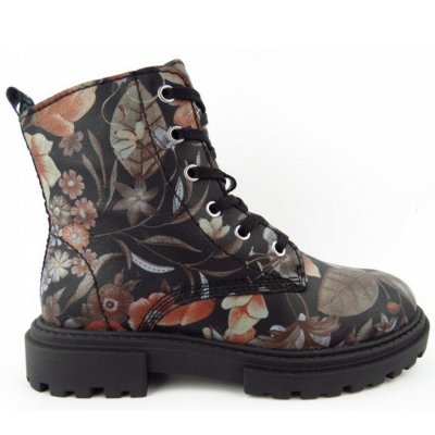 Richter Velour Stiefelette in BLACK/BRONZE