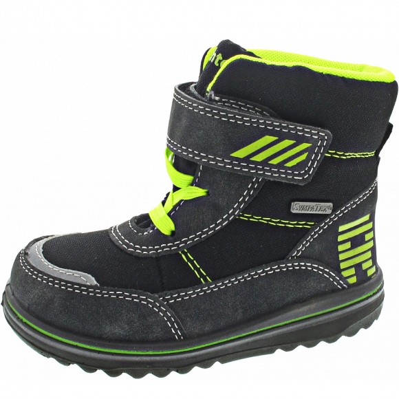 Richter Stiefel in black-akz neon yellow