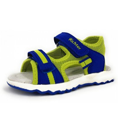Richter Sandale in 7001-Blau / Lime