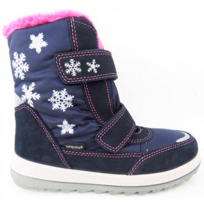 Richter Velour atlantic Klettstiefel in ATLANTIC/FUCHSIA/SIL