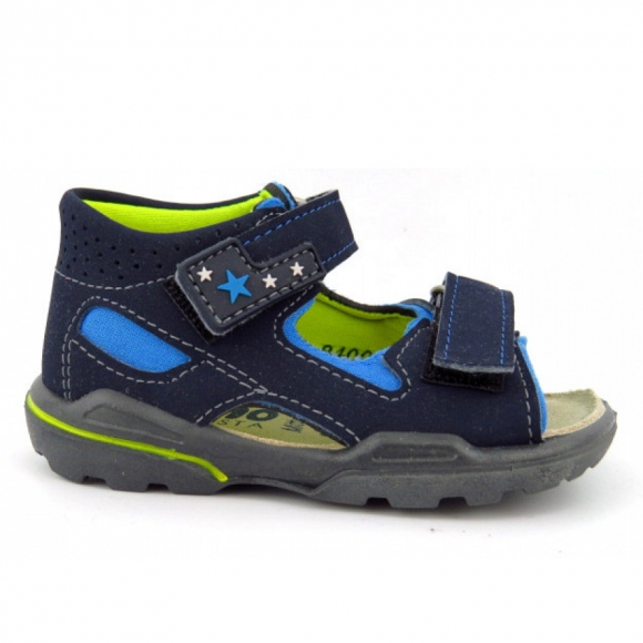 Ricosta Manto nautic M Sandale in nautic/sky/neongelb