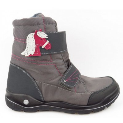 Ricosta Garei antra/patina Winterstiefel in grau mit Pferd