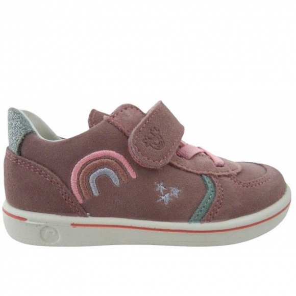 Ricosta LULU Velour malve Klettschuh in malve/ice