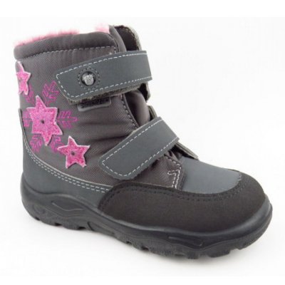 Ricosta MADDIE Lammwolle Klettstiefel in 2 graphit/patina