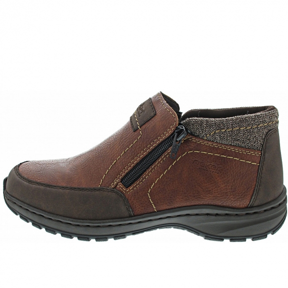 Rieker Stiefelette in schoko-brandy-braun