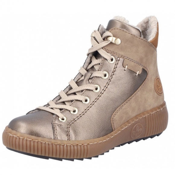 Rieker Schnürstiefel in bronze