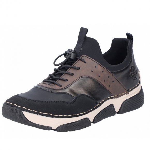Rieker Halbschuh in sch/schwarz antic