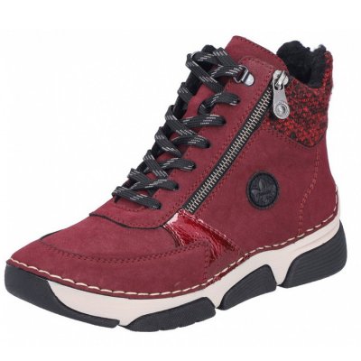 Rieker Schnürstiefel in rot