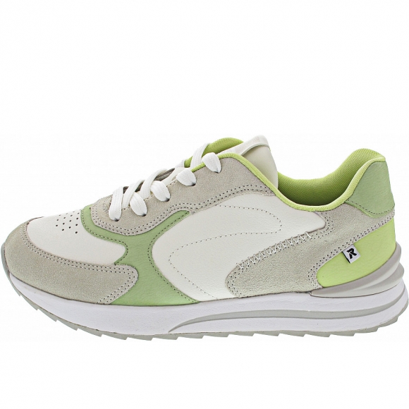 Rieker Sneaker low in offwhite-paper-lightmint-