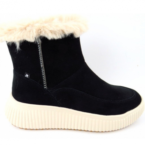 Rieker Evolution Warmfutter Boots in schwarz/schwarz/cotton