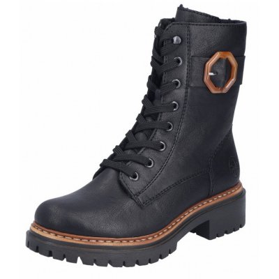 Rieker Schnürstiefel in schwarz