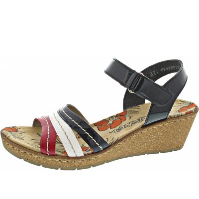 Rieker Sandalette in rosso/bianco/marine Rieker Sandalette in rosso/bianco/marine