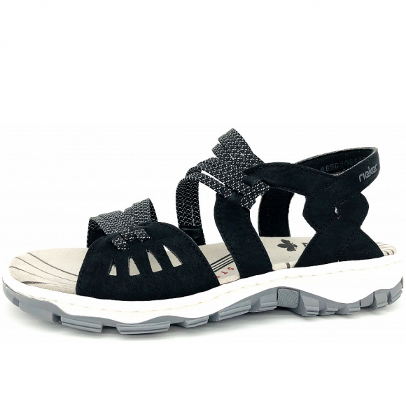 Rieker Sandalette in schwarz