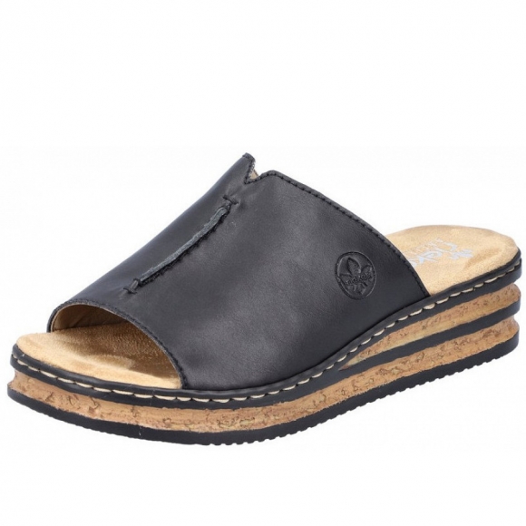 Rieker Pantolette in schwarz
