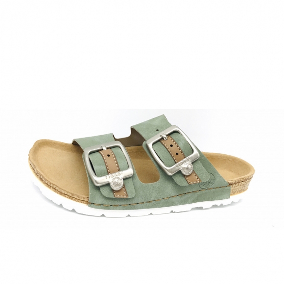 Rieker fsk damen sandalen Pantolette in grün