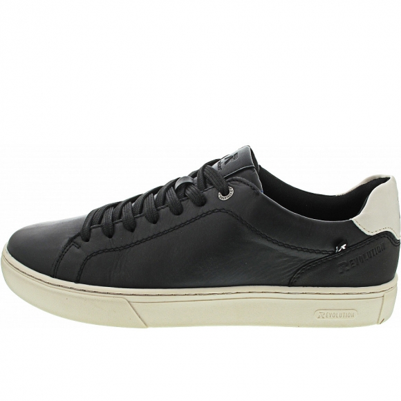 Rieker Sneaker low in schwarz-porzellan