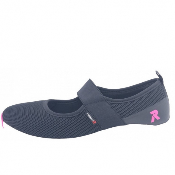 Rieker revolution Ballerina in schwarz