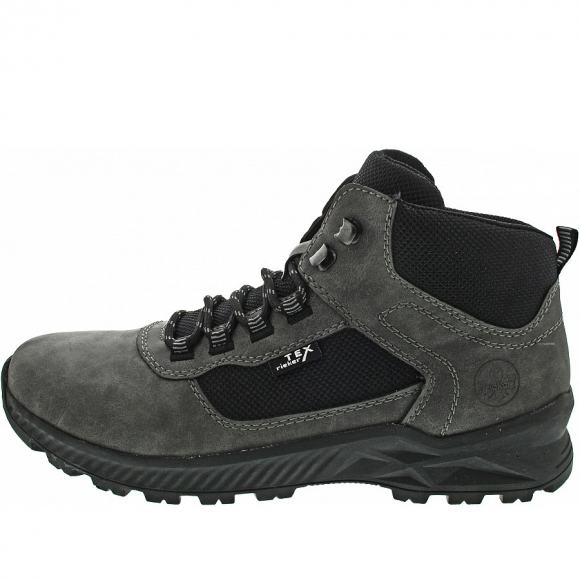 Rieker Schnürstiefel in blei-schwarz