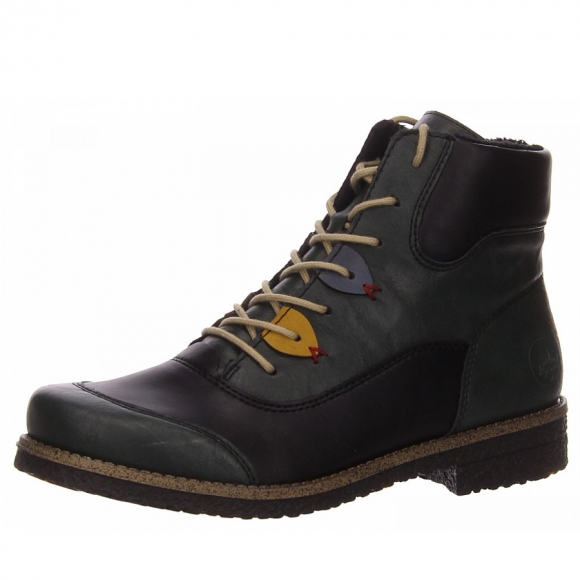 Rieker Stiefel in grün kombi.