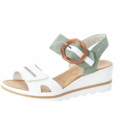 Rieker Sandalette in weiß mint weiß