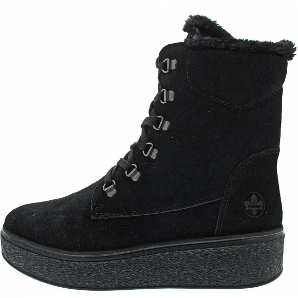 Rieker Schnürstiefel in schwarz