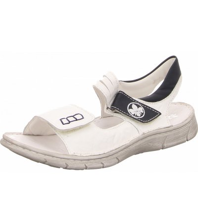 Rieker Sandalette in weiß kombi.