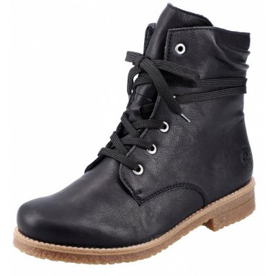 Rieker Schnürstiefelette in black