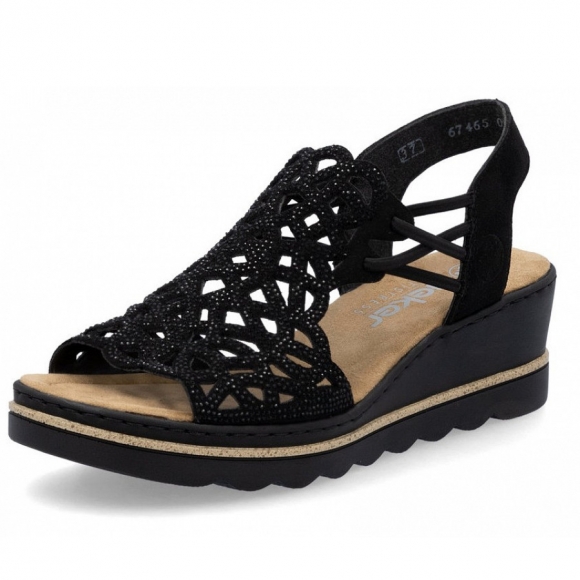 Rieker Sandalette in schwarz