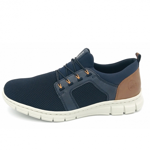Rieker fsk herren halbschuhe Slipper in blau