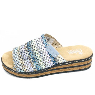 Rieker fsk damen sandalen Pantolette in multicolor