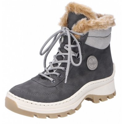 Rieker Schnürstiefel in anthrazit grau