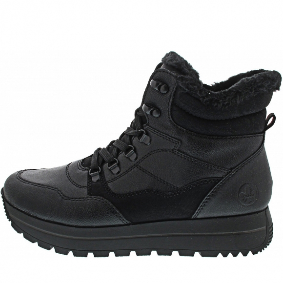 Rieker Schnürstiefelette in schwarz