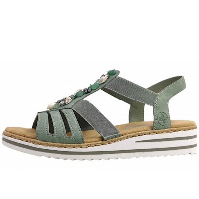 Rieker Sandalette in grün 52