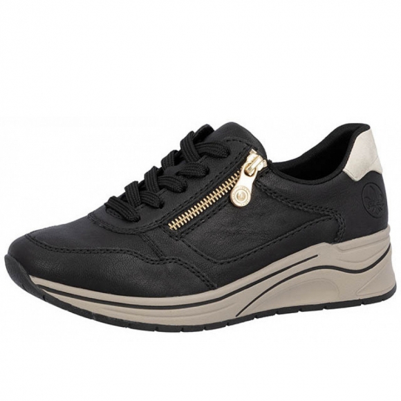 Rieker Schnürschuhe in schwarz