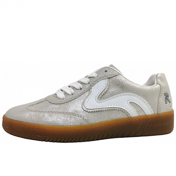Rieker Aleria/Alabama Sneaker low in 41 fog-silver/Weiss
