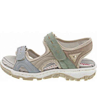 Rieker Sandale in bleu/crema/peppermin