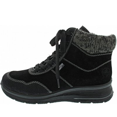 Rieker Schnürstiefelette in schwarz
