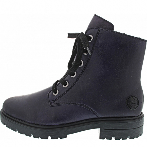 Rieker Schnürstiefelette in aubergine