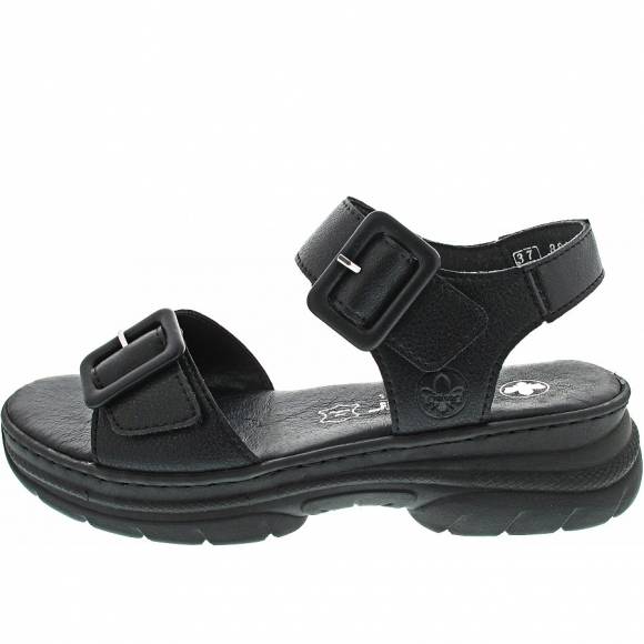 Rieker Sandale in schwarz