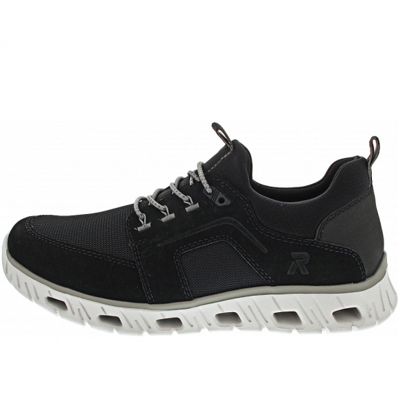 Rieker Slipper in schwarz/schwarz/schw