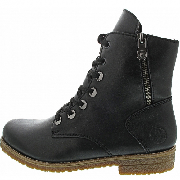 Rieker Schnürstiefel in schwarz