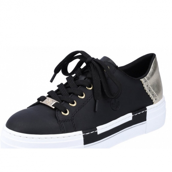 Rieker Sneaker in schwarz lt.gold