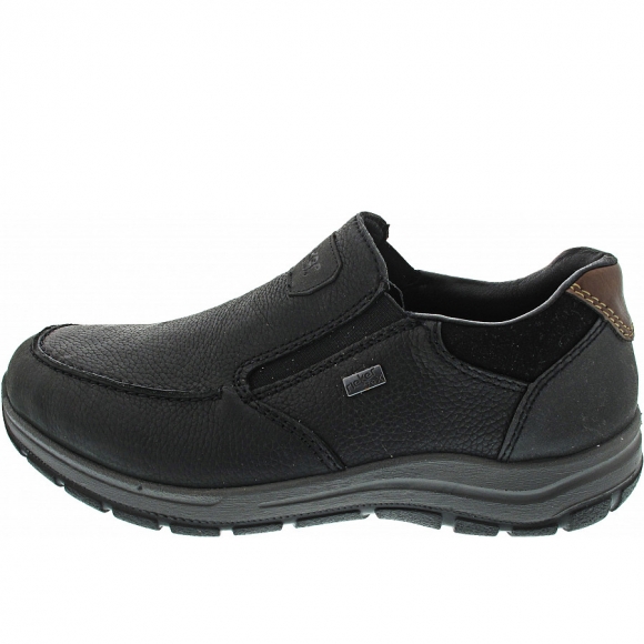 Rieker Slipper in schwarz/schwarz/schw