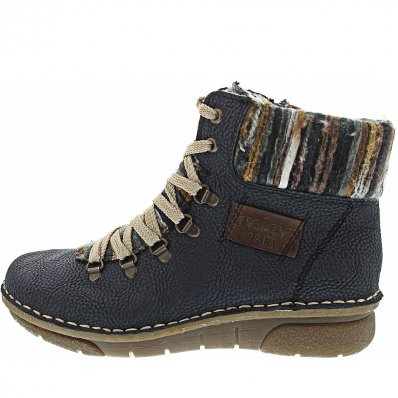 Rieker Schnürstiefel in pazifik-mogano-grau