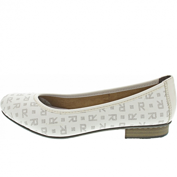 Rieker Ballerina in offwhite-porzellan