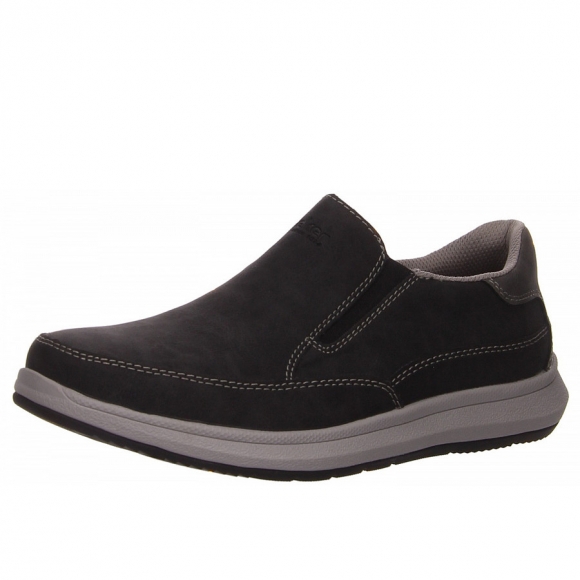 Rieker Slipper in schwarz kombi.